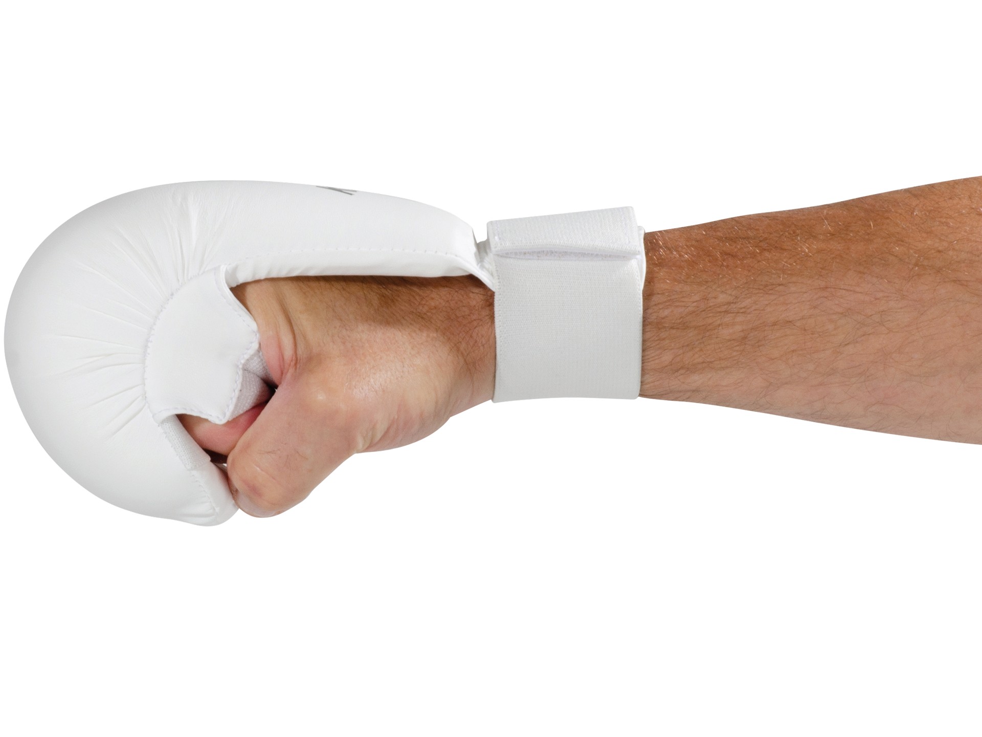 Karate hand protector without thumb loop - WUKF recognized