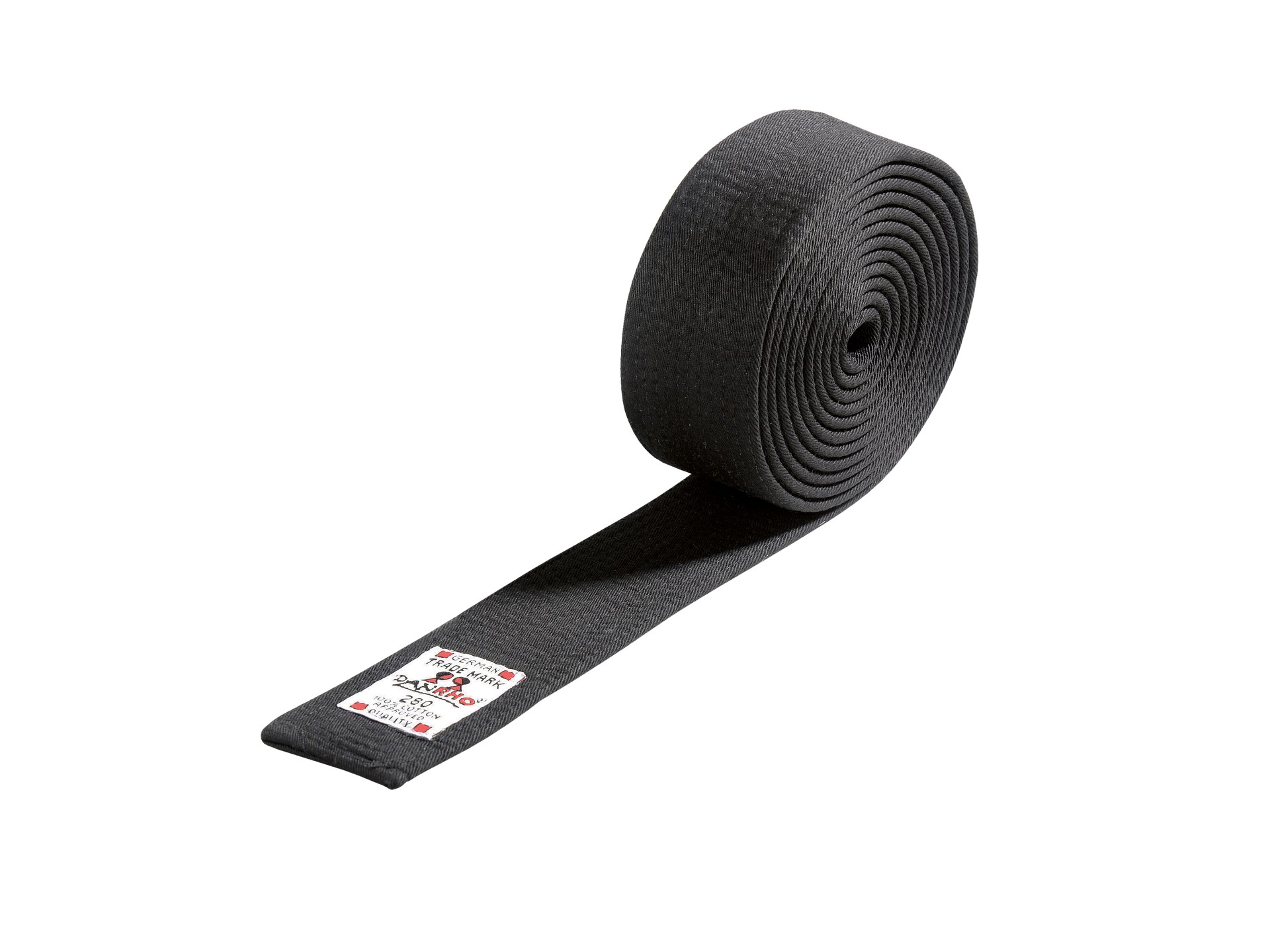 DANRHO Black Budo belt 4 or 5 cm width