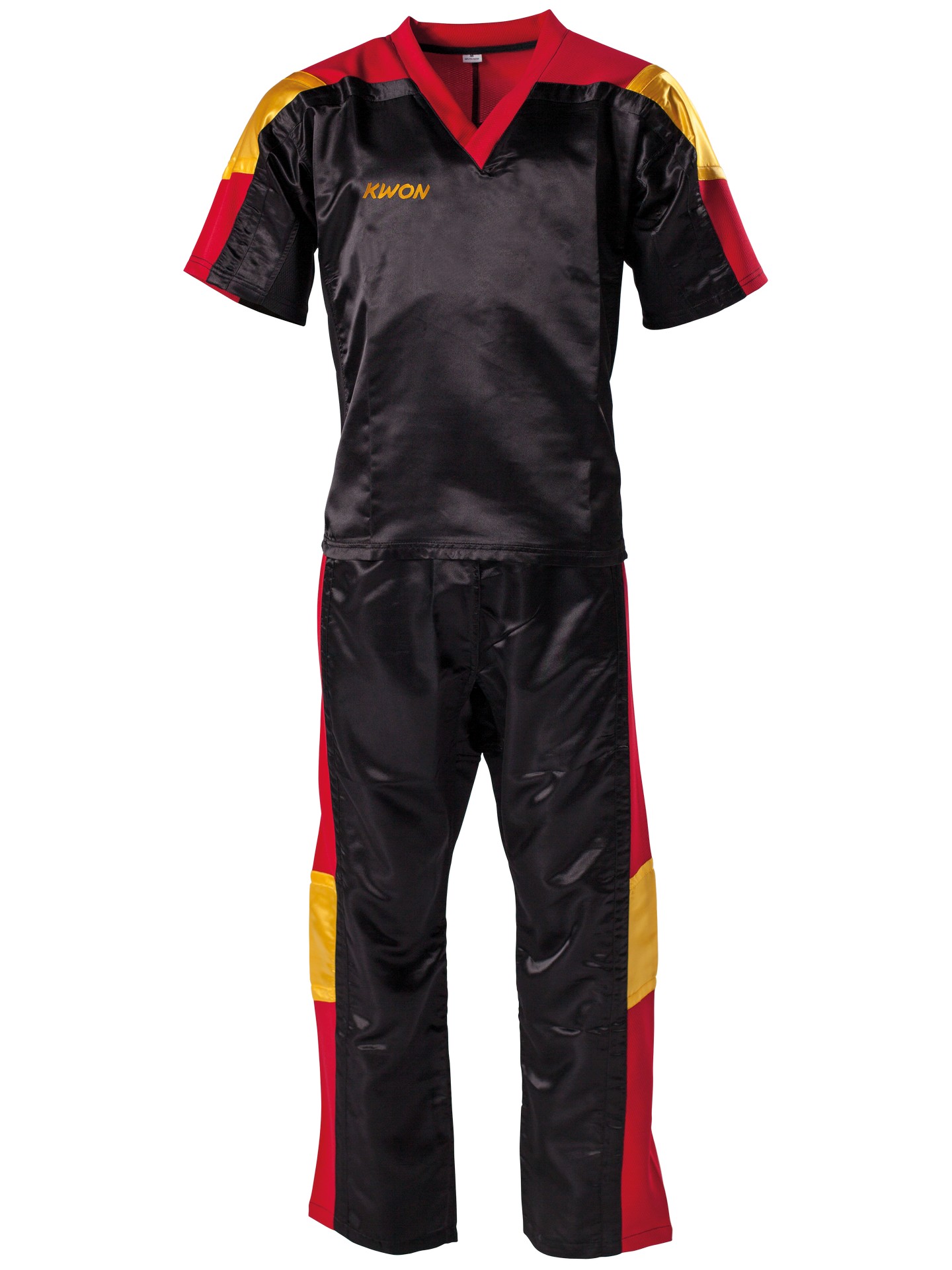 Kickboxing Uniform Nation black/red/gold