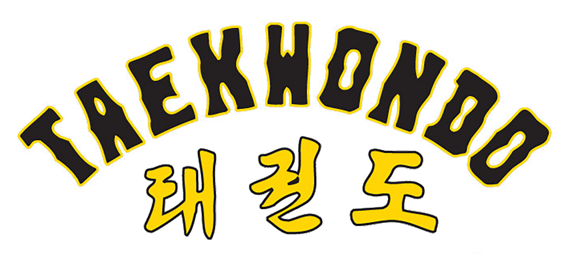 Print Taekwondo lettering