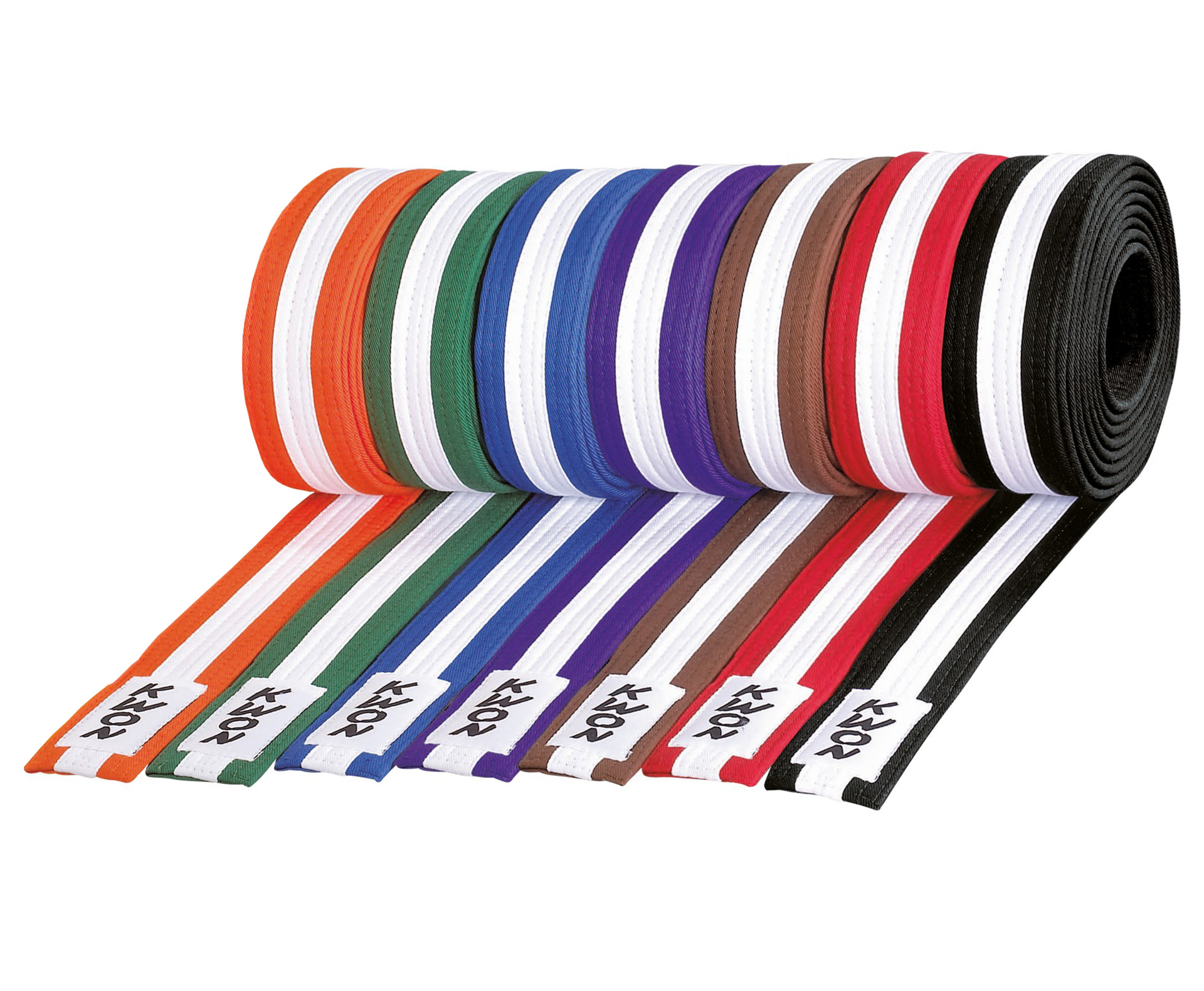 Budo belt multicolored - plus sizes