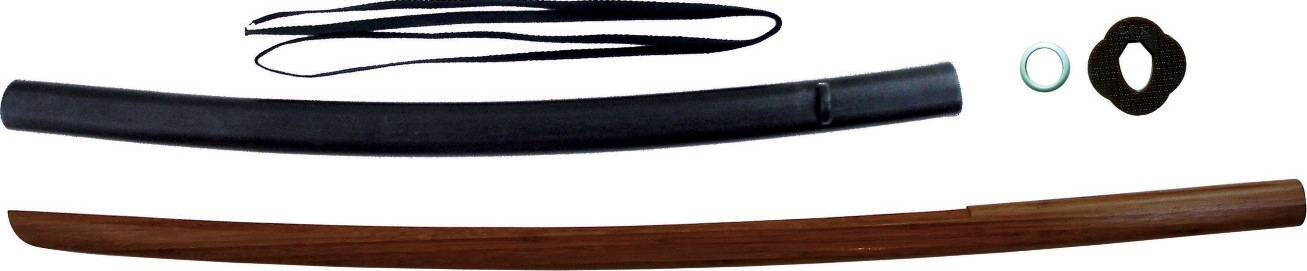 Bokken with plastic scabbard