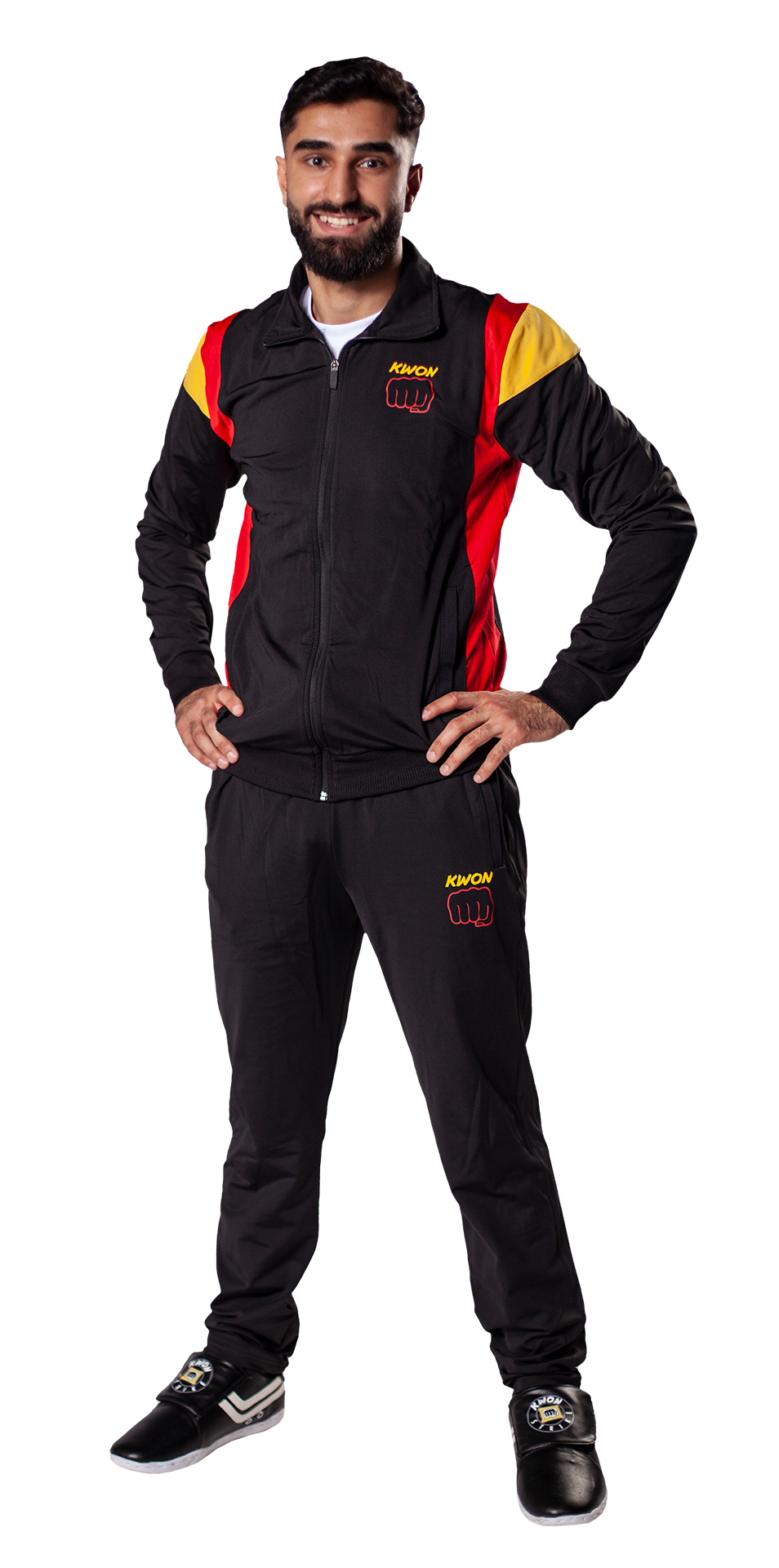 Tracksuit 1980 black/red/yellow
