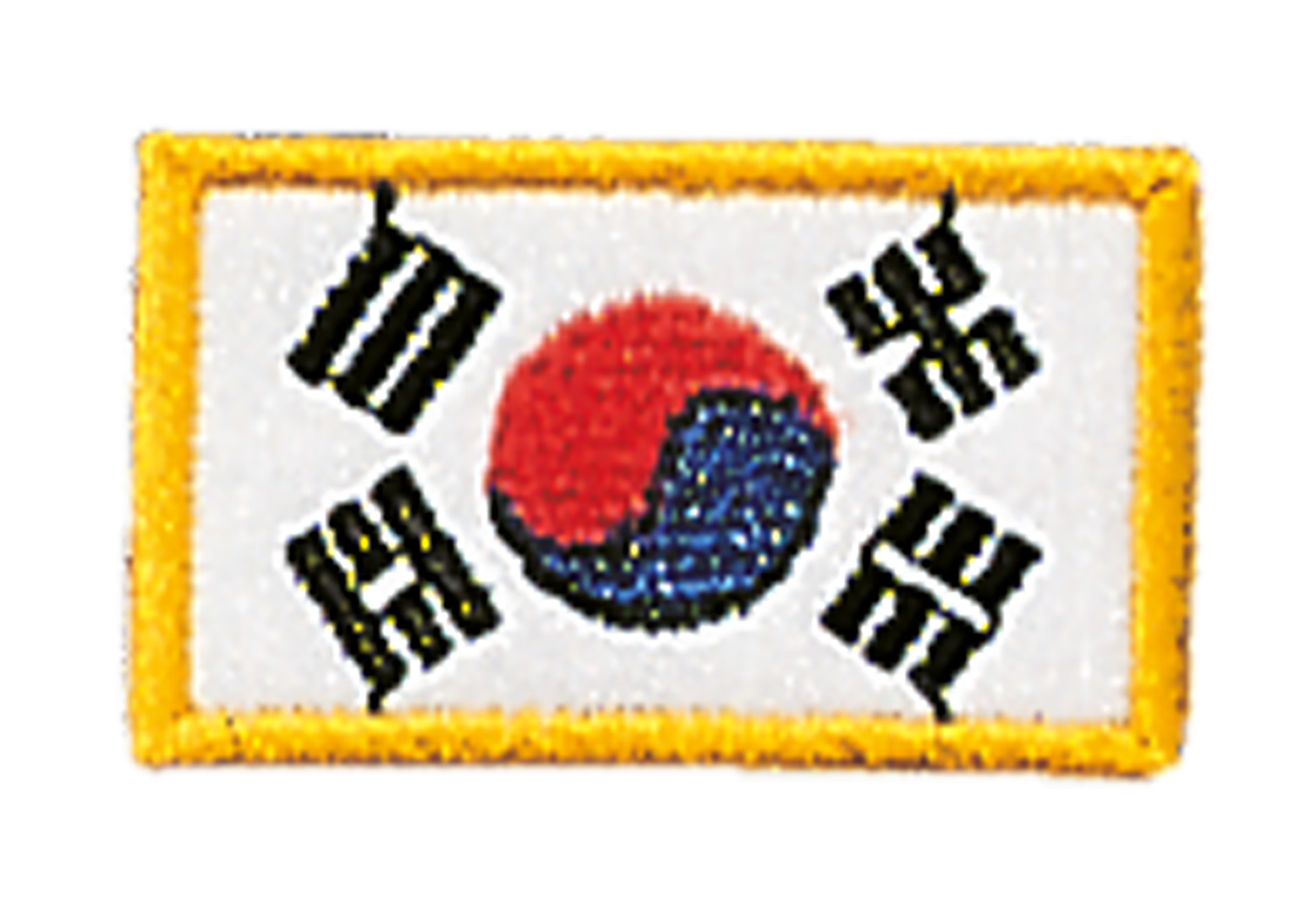 Embroidery badge country flag Korea