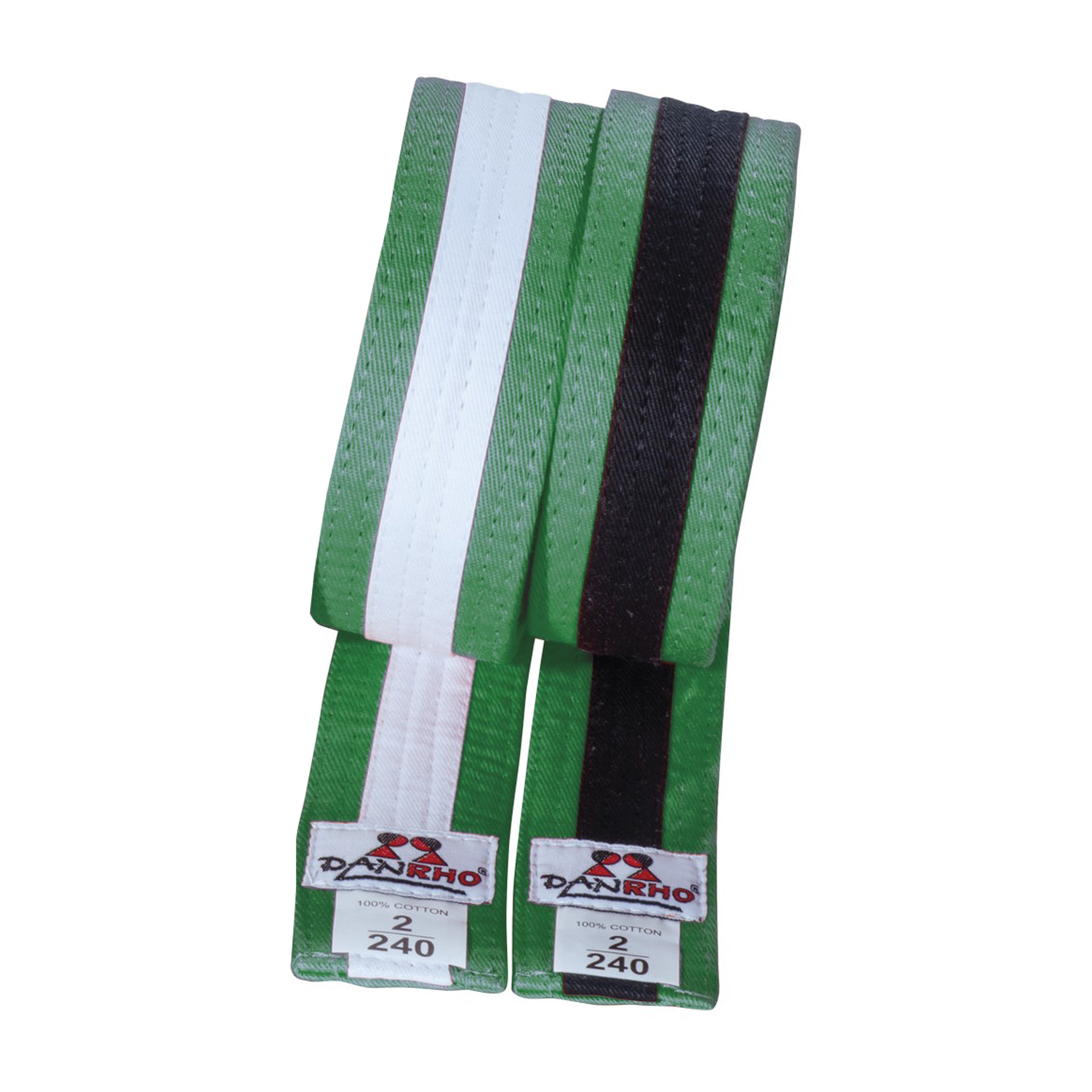 DANRHO Brazilian Jiu Jitsu children belt multicolor - extra sizes