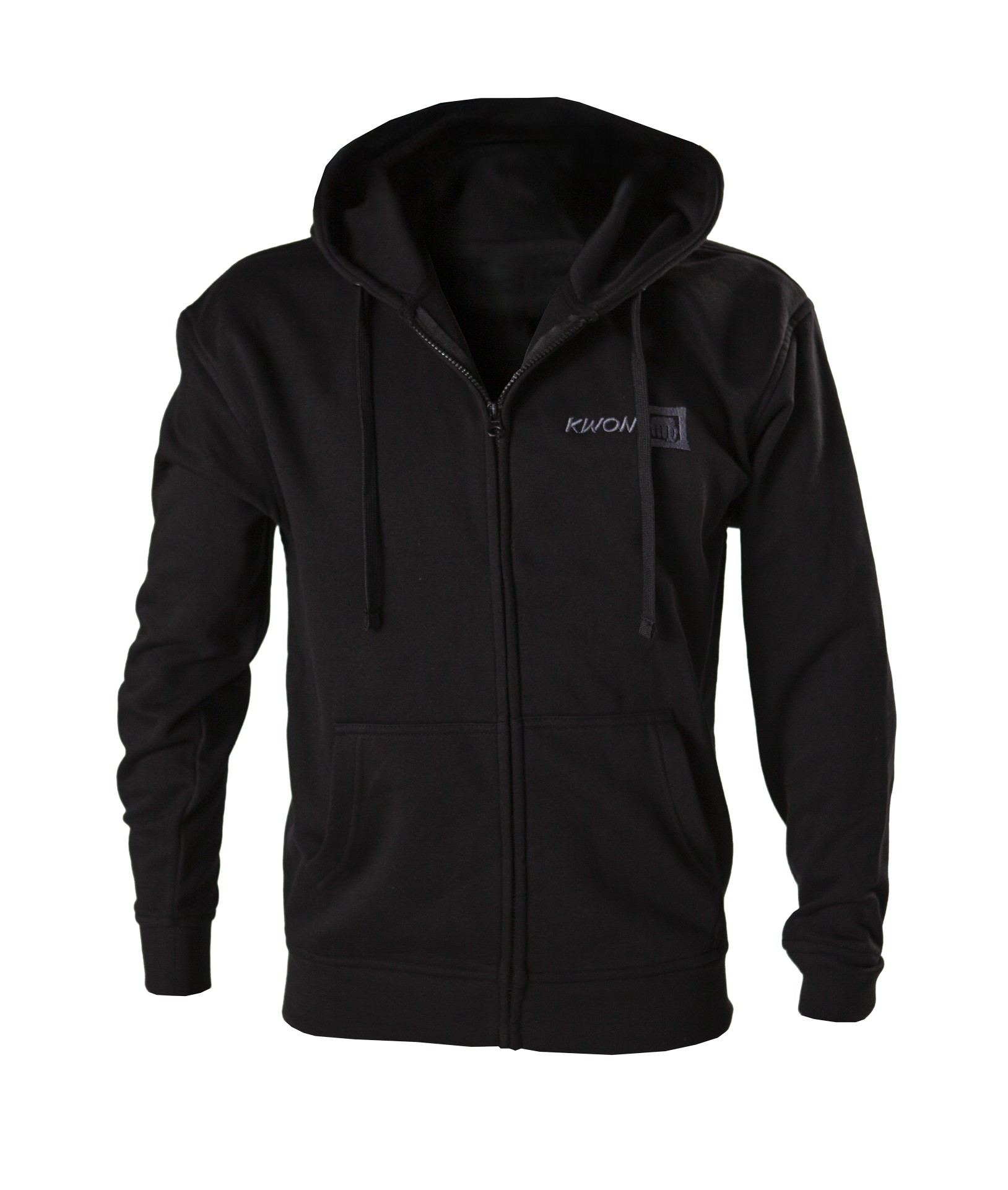 Zip Hoody / Zipper black with KWON logo