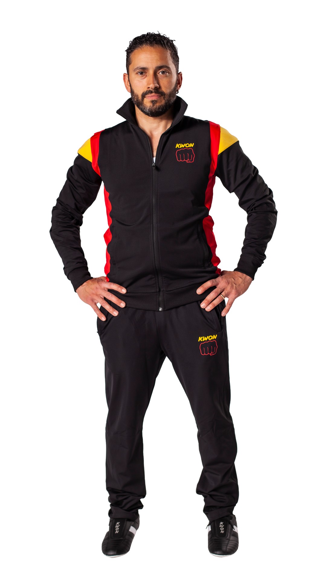 Tracksuit 1980 black/red/yellow