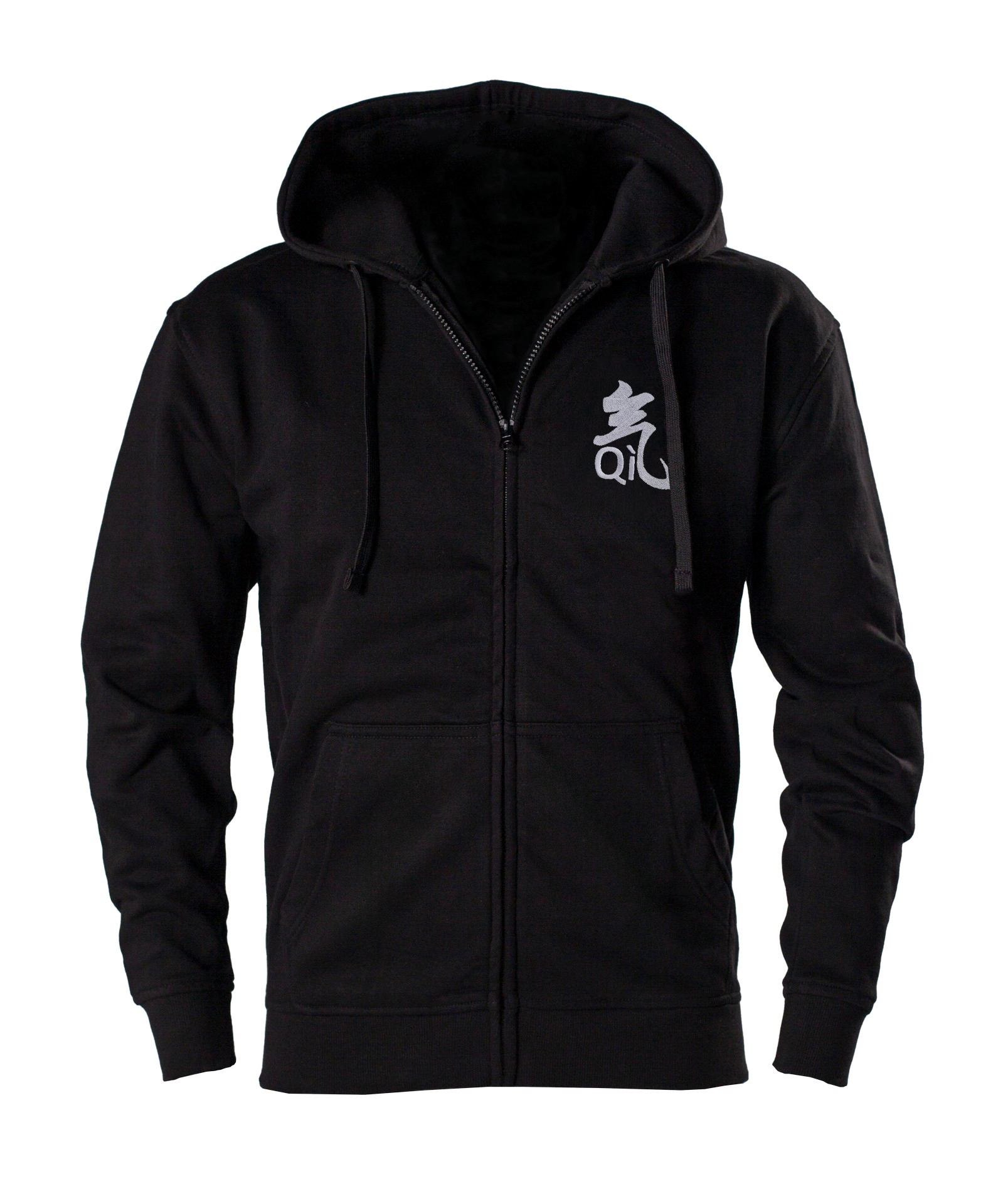 Qi Zip Hoodie / Zipper black