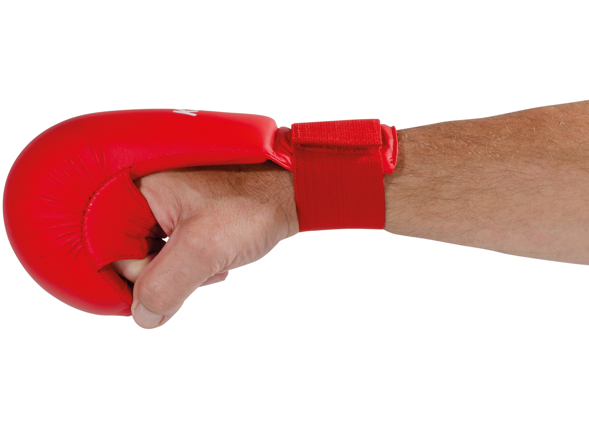 Karate hand protector without thumb loop - WUKF recognized