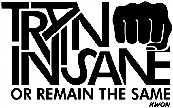 T-Shirt Chest print train insane