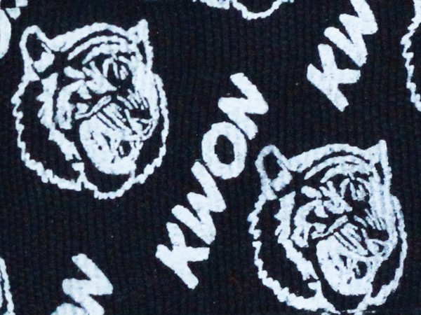 Kids Boxing Bandage Tiger non-elastic 2 m black