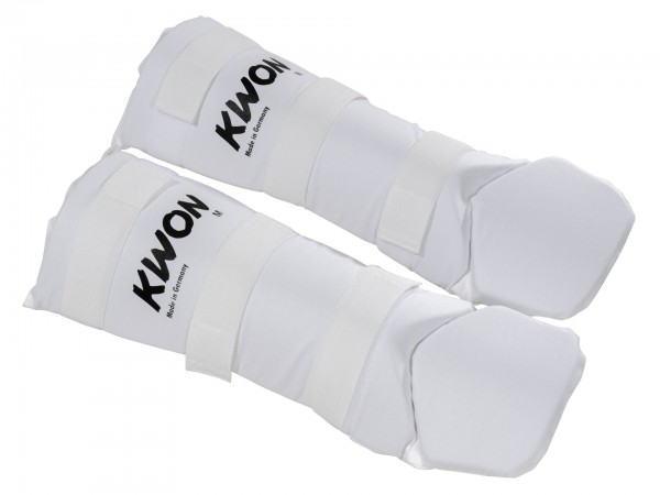Shin / Instep Guard Muay Thai, white