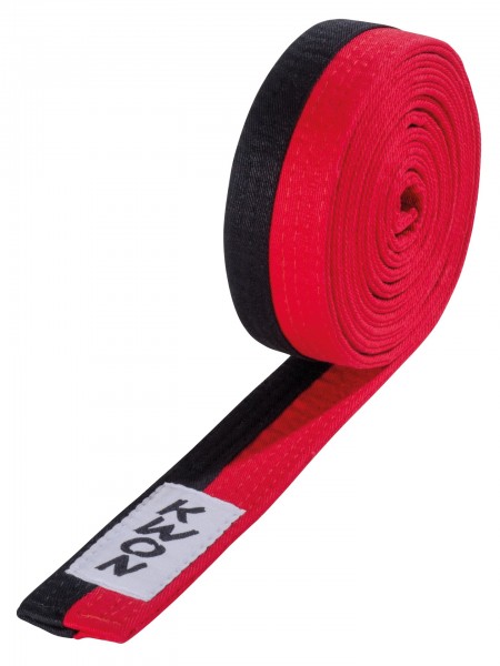 Budo belt Poomsae black/red
