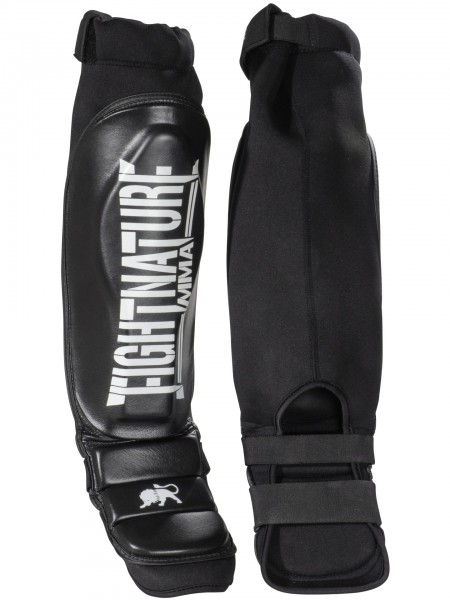 FIGHTNATURE Shin and Instep Guard Leather MMA