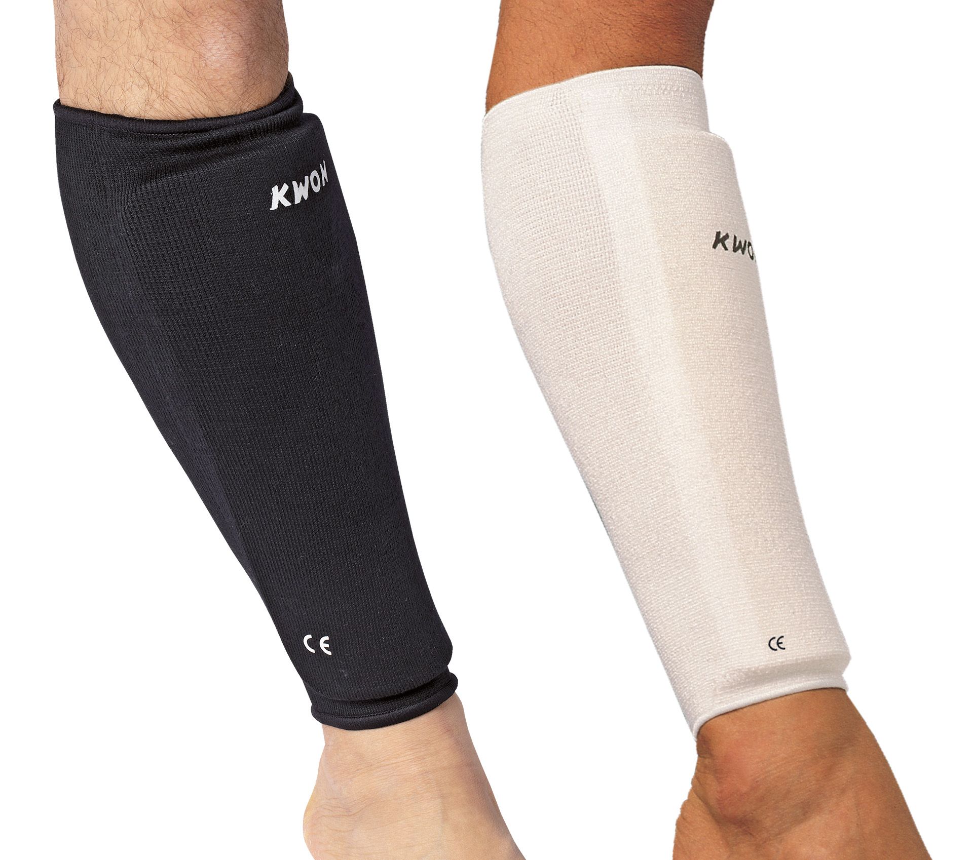 KWON elastic padded Shin Guard fabric / cotton Martial Arts